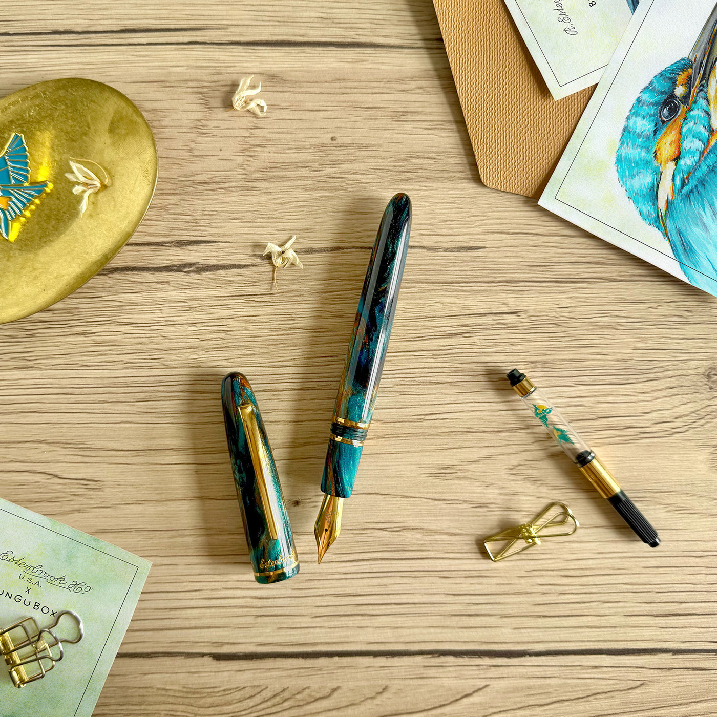 Esterbrook x Bungubox Estie Kingfisher Fountain Pen