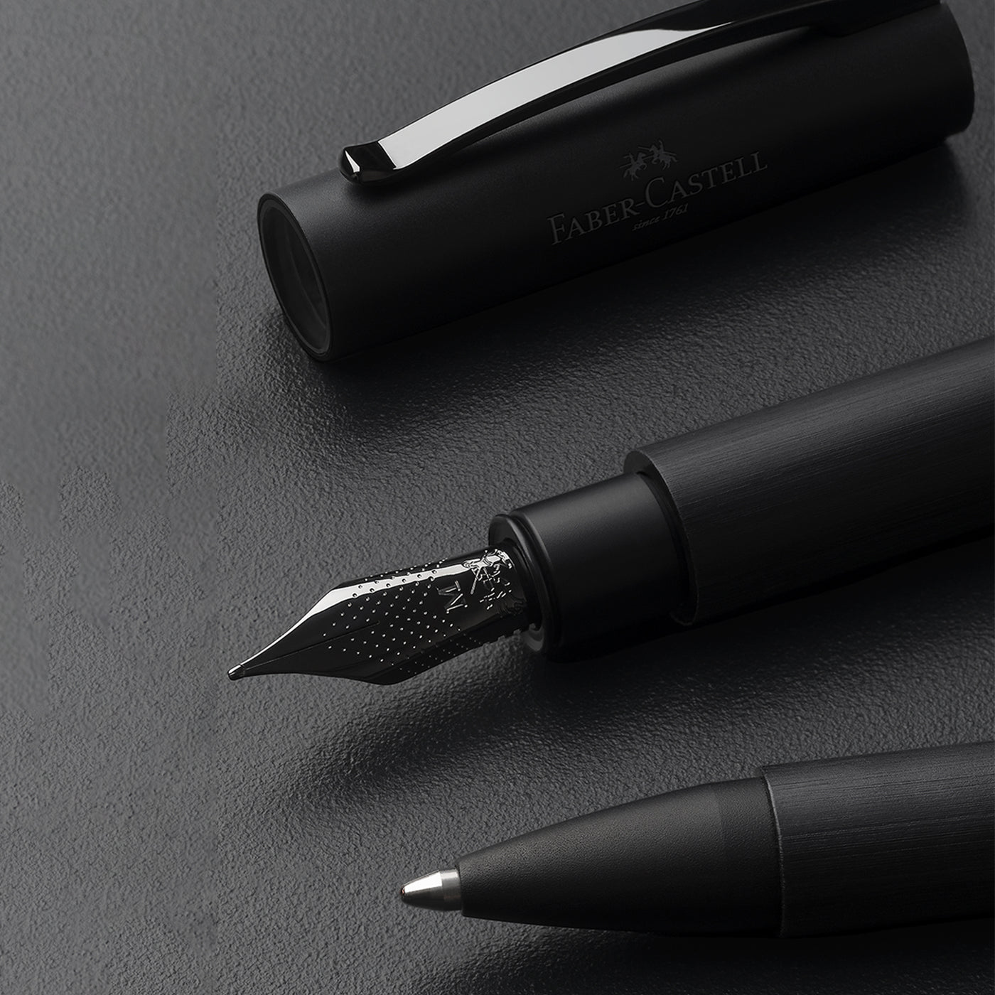 Faber-Castell Ambition Fountain Pen - All Black PVD (Special Edition)