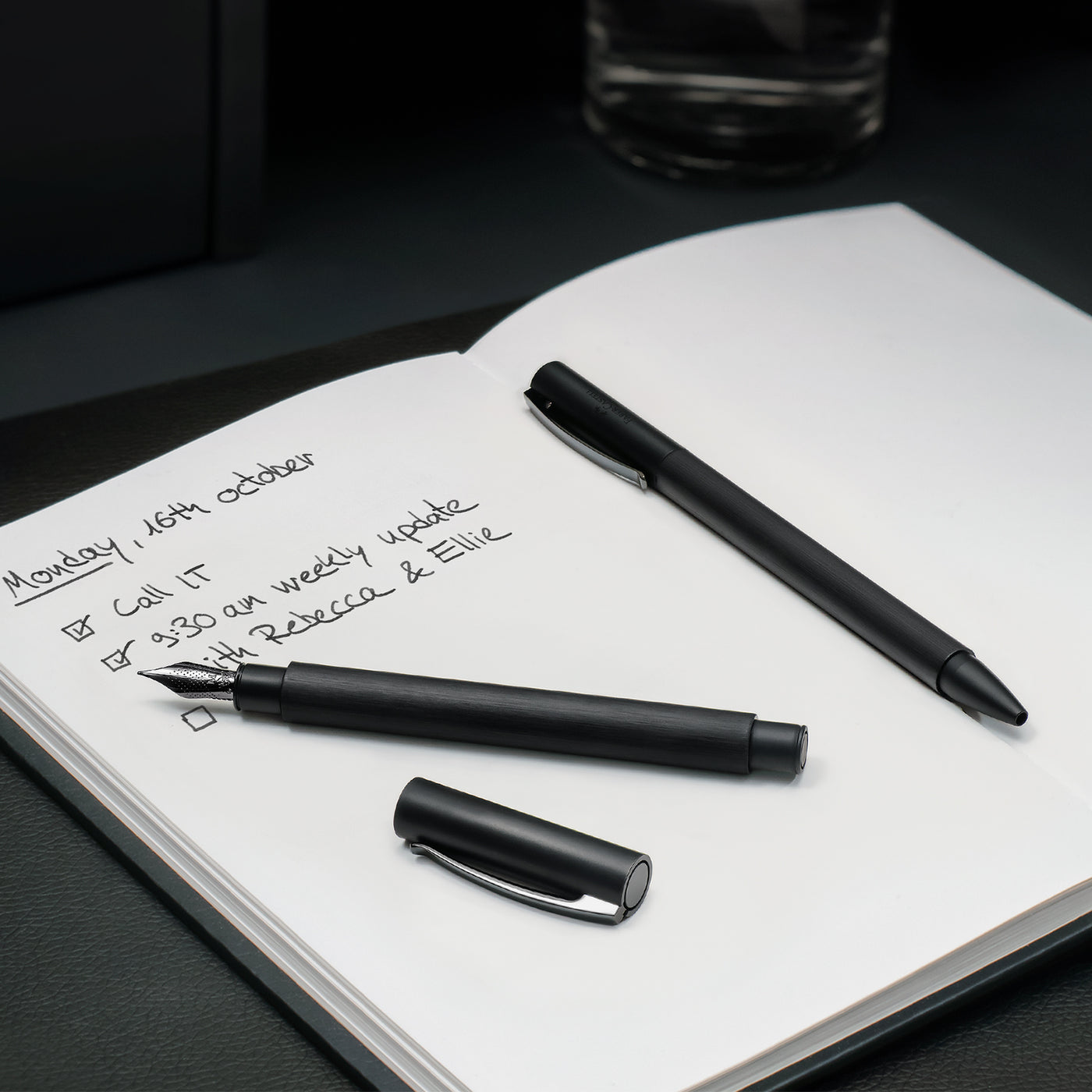 Faber-Castell Ambition Fountain Pen - All Black PVD (Special Edition)