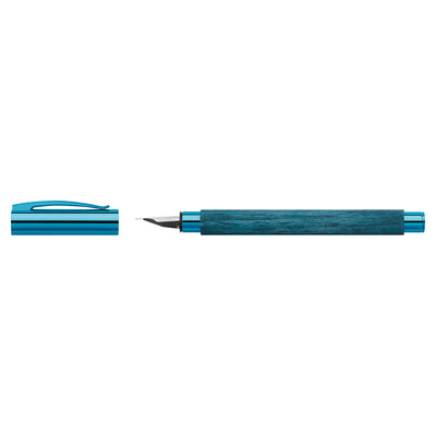 Faber-Castell Ambition Fountain Pen - Blue Wood PVD (Special Edition)