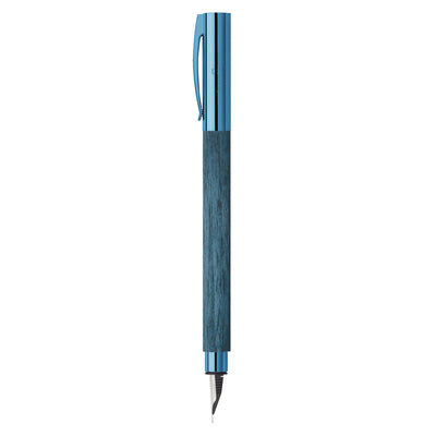 Faber-Castell Ambition Fountain Pen - Blue Wood PVD (Special Edition)