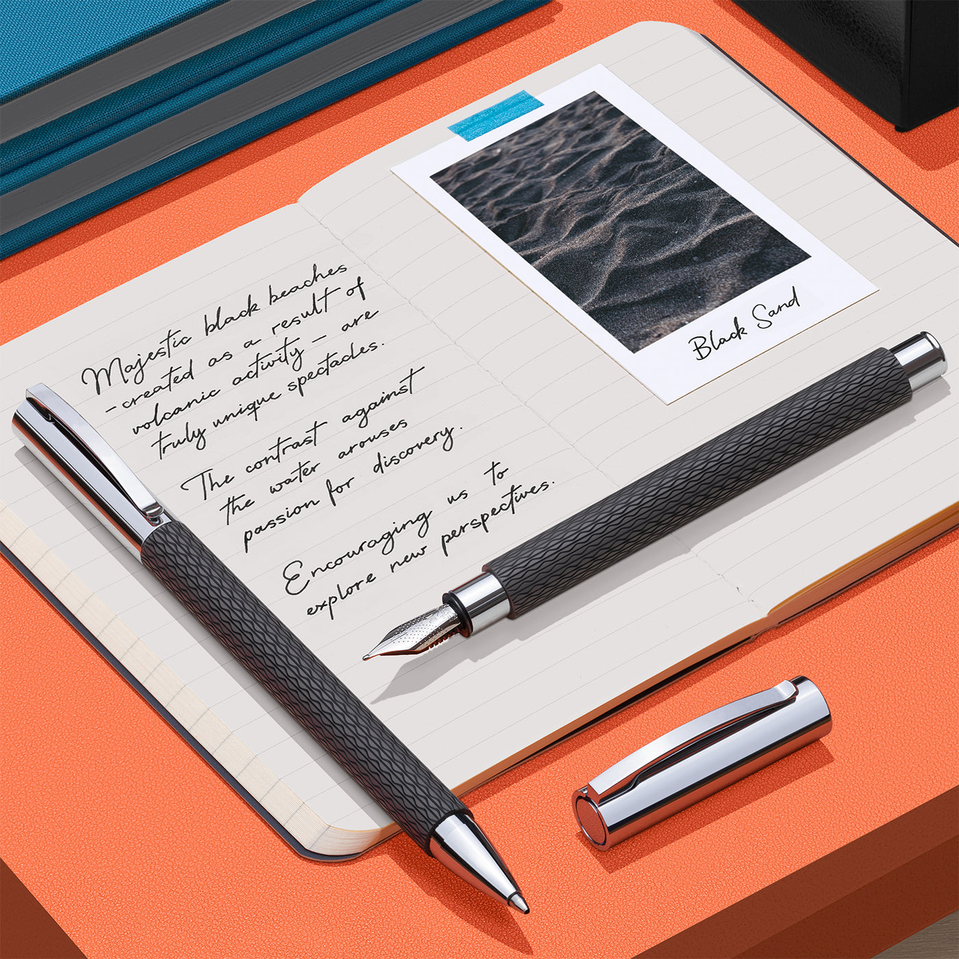 Faber-Castell Ambition Fountain Pen - OpArt Black Sand CT
