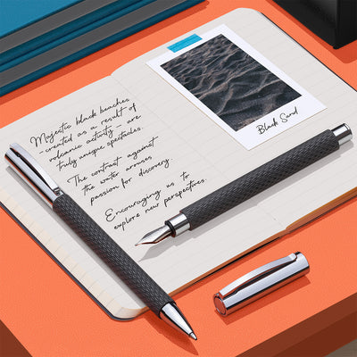 Faber-Castell Ambition Fountain Pen - OpArt Black Sand CT