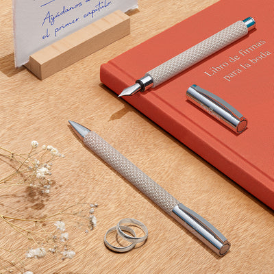 Faber-Castell Ambition Fountain Pen - OpArt White Sand CT