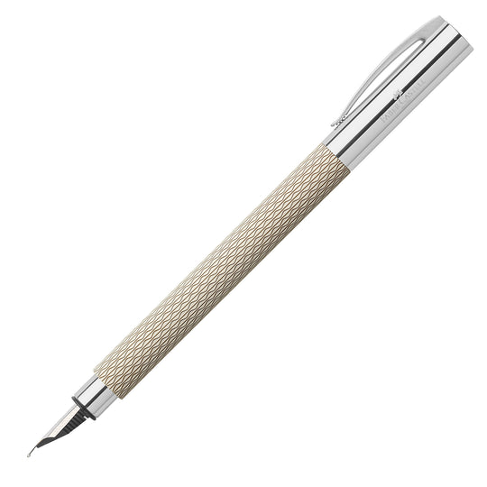 Faber-Castell Ambition Fountain Pen - OpArt White Sand CT