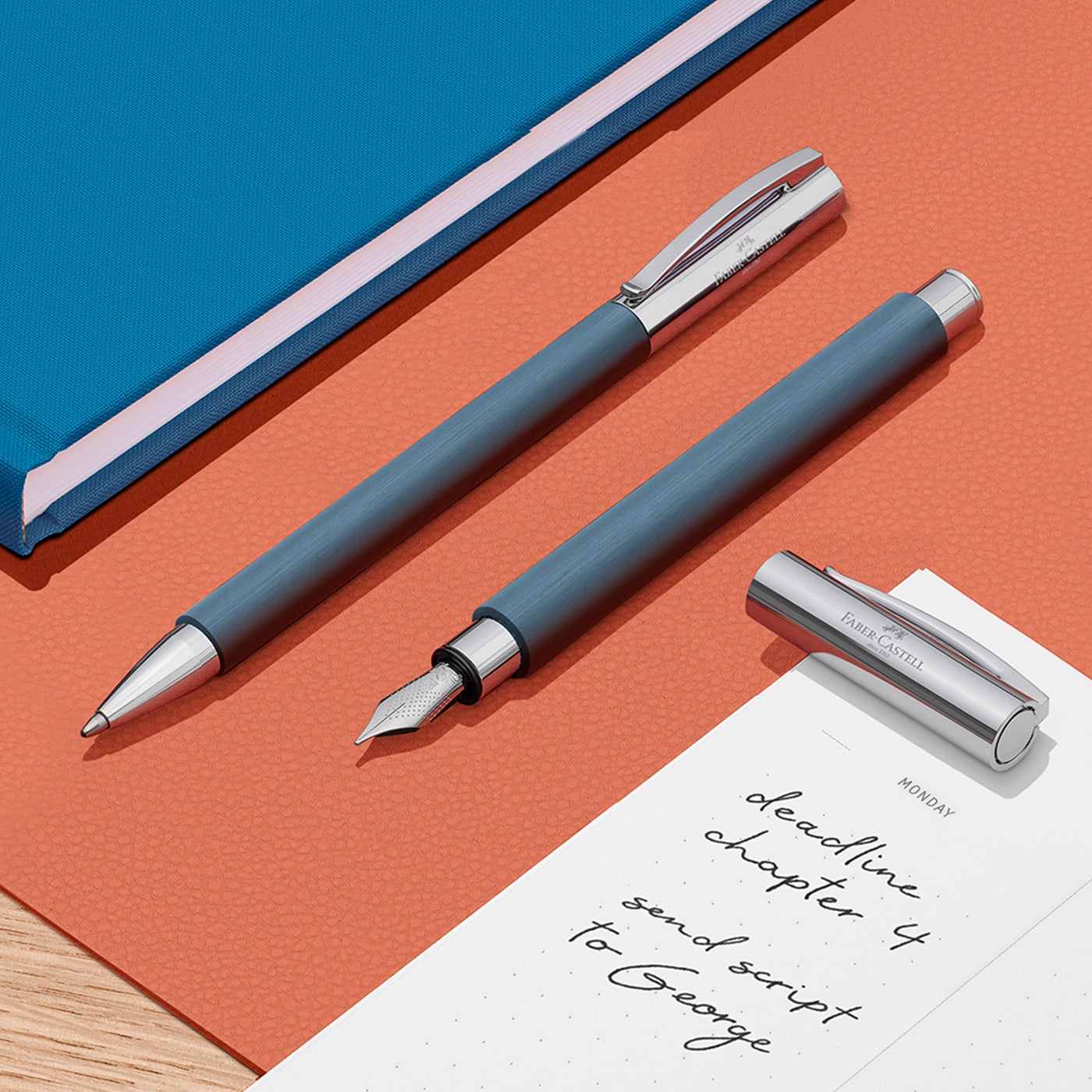 Faber-Castell Ambition Fountain Pen - Resin Blue CT