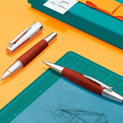 Faber-Castell E-motion 1.4mm Mechanical Pencil - Pearwood Reddish Brown CT