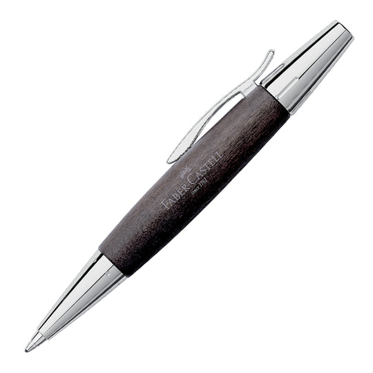 Faber-Castell E-motion Ball Pen - Pearwood Black CT