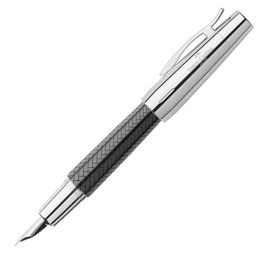 Faber-Castell E-motion Fountain Pen - Parquet Black CT