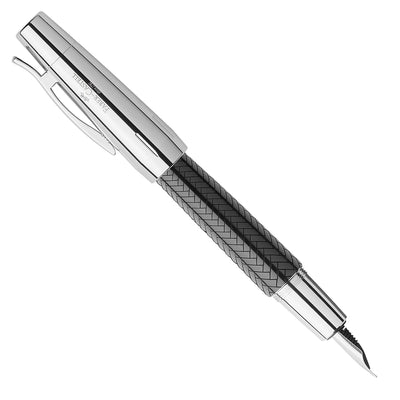 Faber-Castell E-motion Fountain Pen - Parquet Black CT