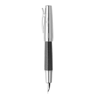 Faber-Castell E-motion Fountain Pen - Parquet Black CT