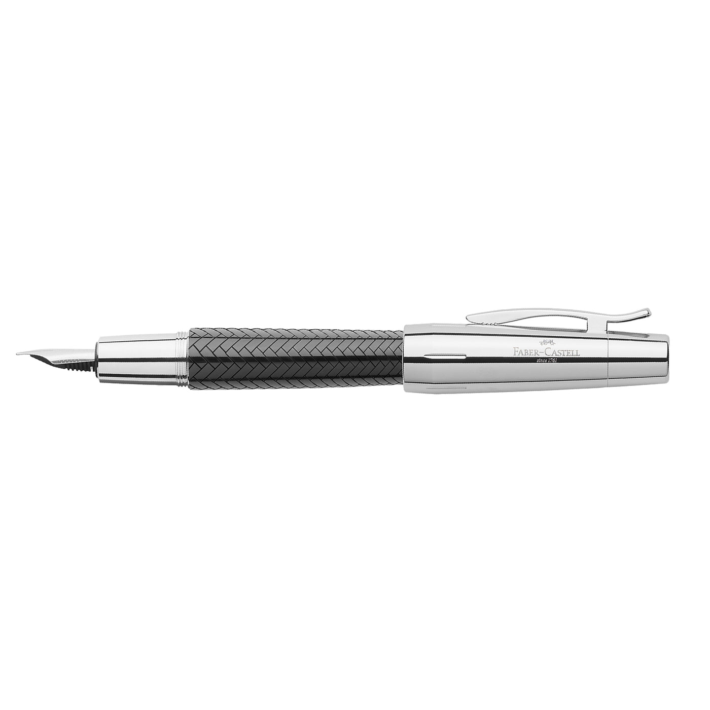 Faber-Castell E-motion Fountain Pen - Parquet Black CT