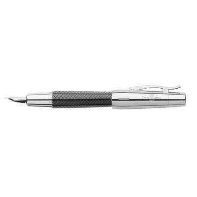 Faber-Castell E-motion Fountain Pen - Parquet Black CT