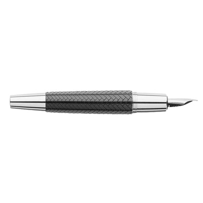 Faber-Castell E-motion Fountain Pen - Parquet Black CT