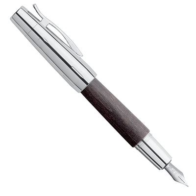 Faber-Castell E-motion Fountain Pen - Pearwood Black CT
