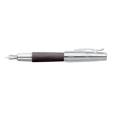 Faber-Castell E-motion Fountain Pen - Pearwood Black CT