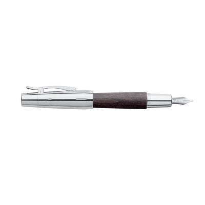 Faber-Castell E-motion Fountain Pen - Pearwood Black CT
