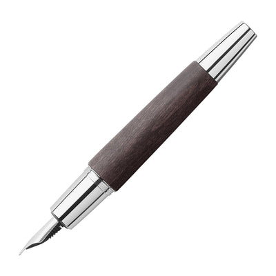 Faber-Castell E-motion Fountain Pen - Pearwood Black CT