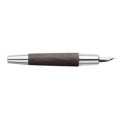 Faber-Castell E-motion Fountain Pen - Pearwood Black CT
