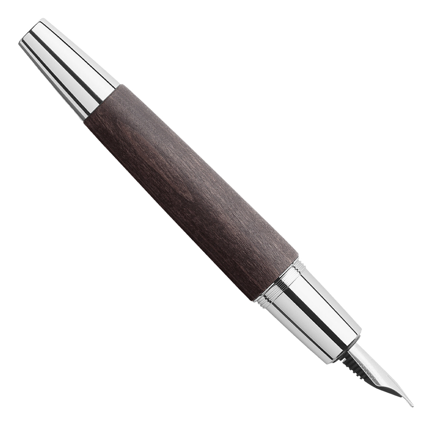 Faber-Castell E-motion Fountain Pen - Pearwood Black CT