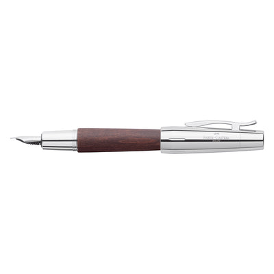 Faber-Castell E-motion Fountain Pen - Pearwood Dark Brown CT