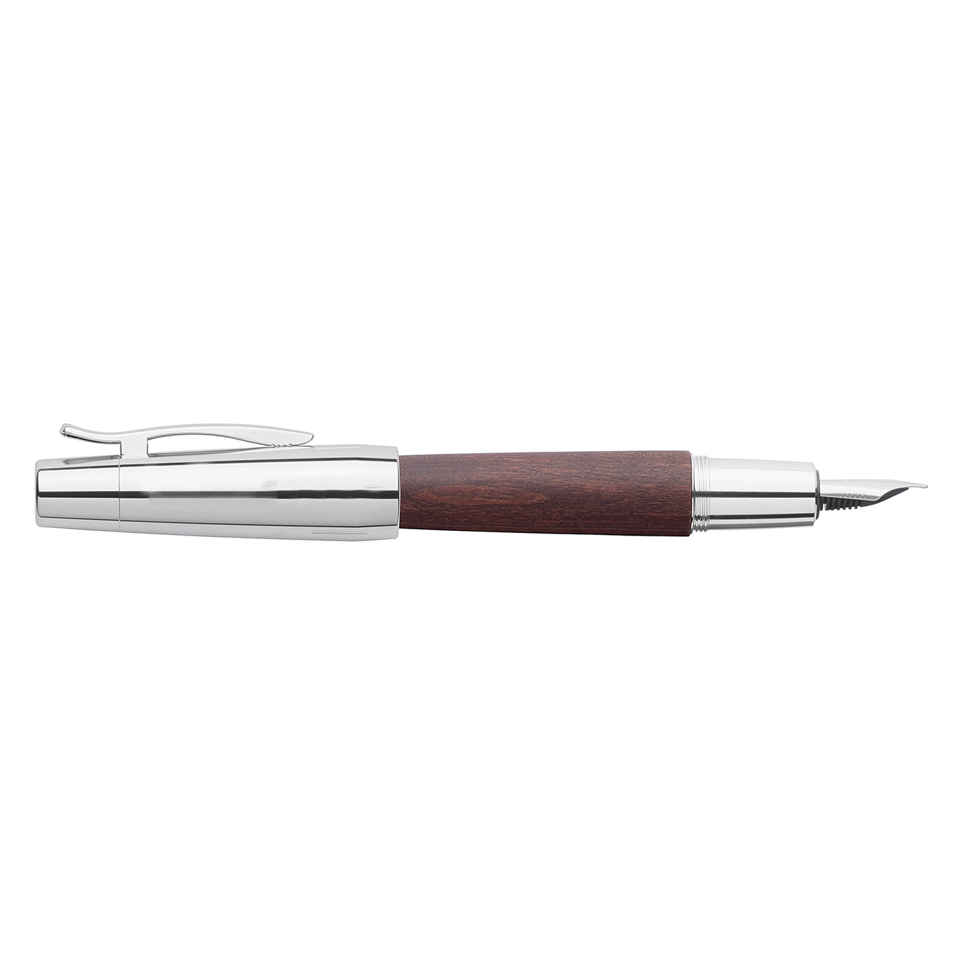 Faber-Castell E-motion Fountain Pen - Pearwood Dark Brown CT