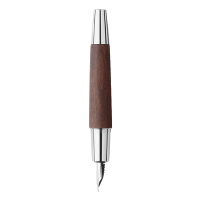 Faber-Castell E-motion Fountain Pen - Pearwood Dark Brown CT