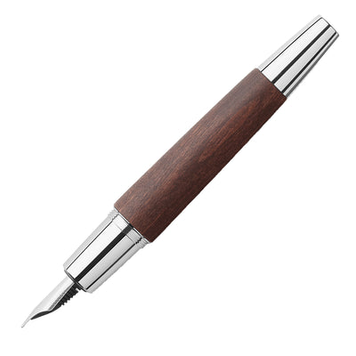 Faber-Castell E-motion Fountain Pen - Pearwood Dark Brown CT