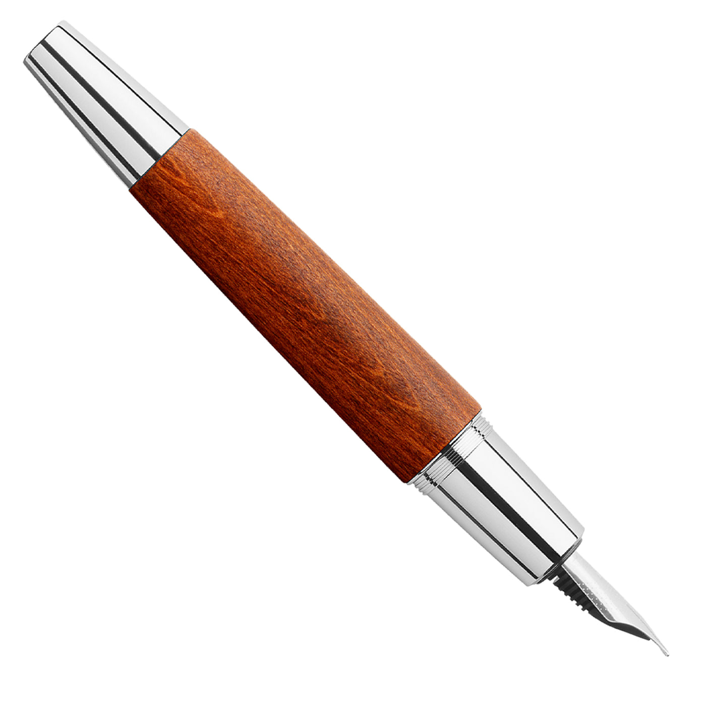 Faber-Castell E-motion Fountain Pen - Pearwood Reddish Brown CT