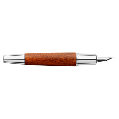 Faber-Castell E-motion Fountain Pen - Pearwood Reddish Brown CT