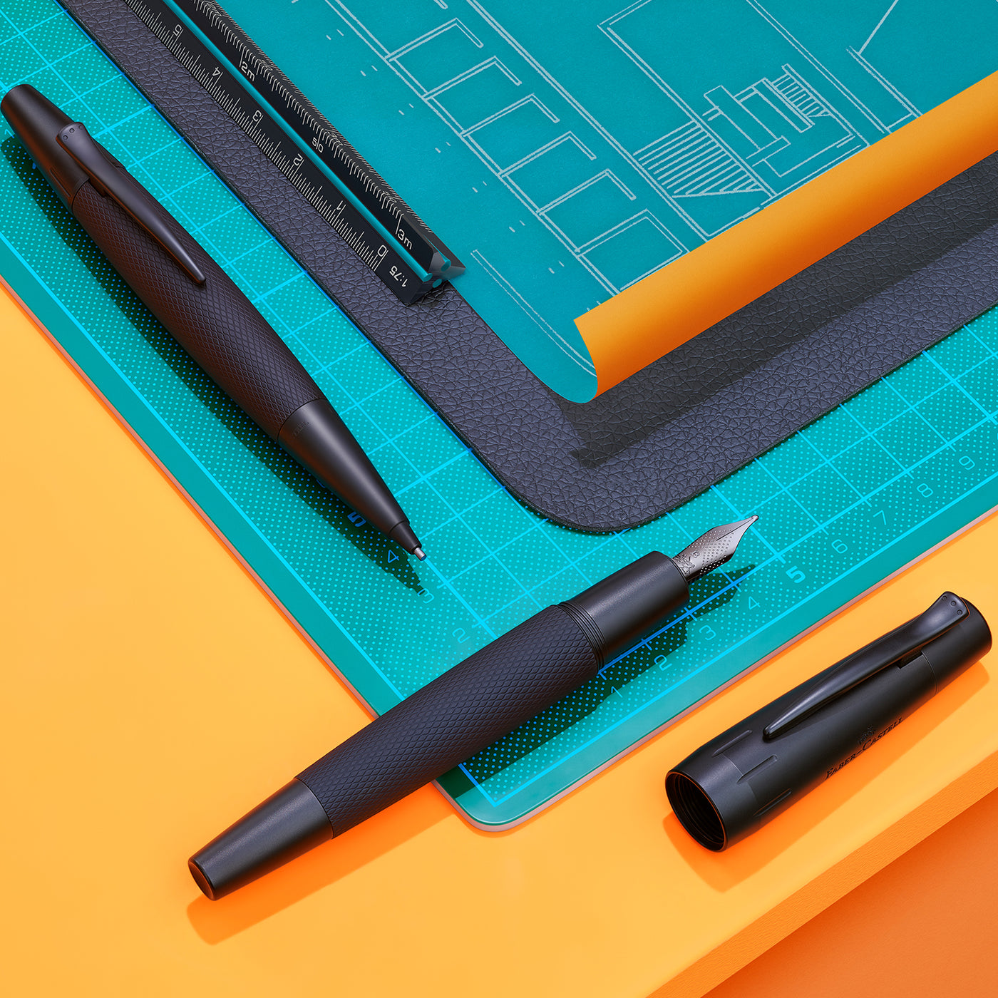 Faber-Castell E-motion Fountain Pen - Pure Black BT