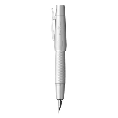 Faber-Castell E-motion Fountain Pen - Pure Silver CT