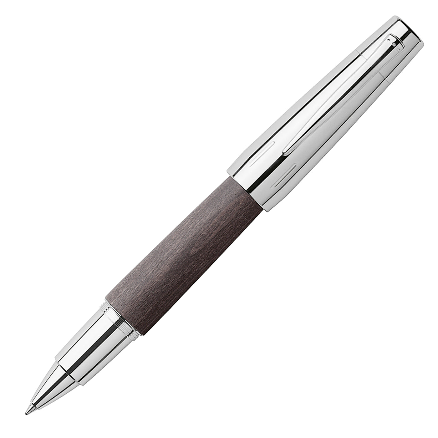 Faber-Castell E-motion Roller Ball Pen - Pearwood Black CT