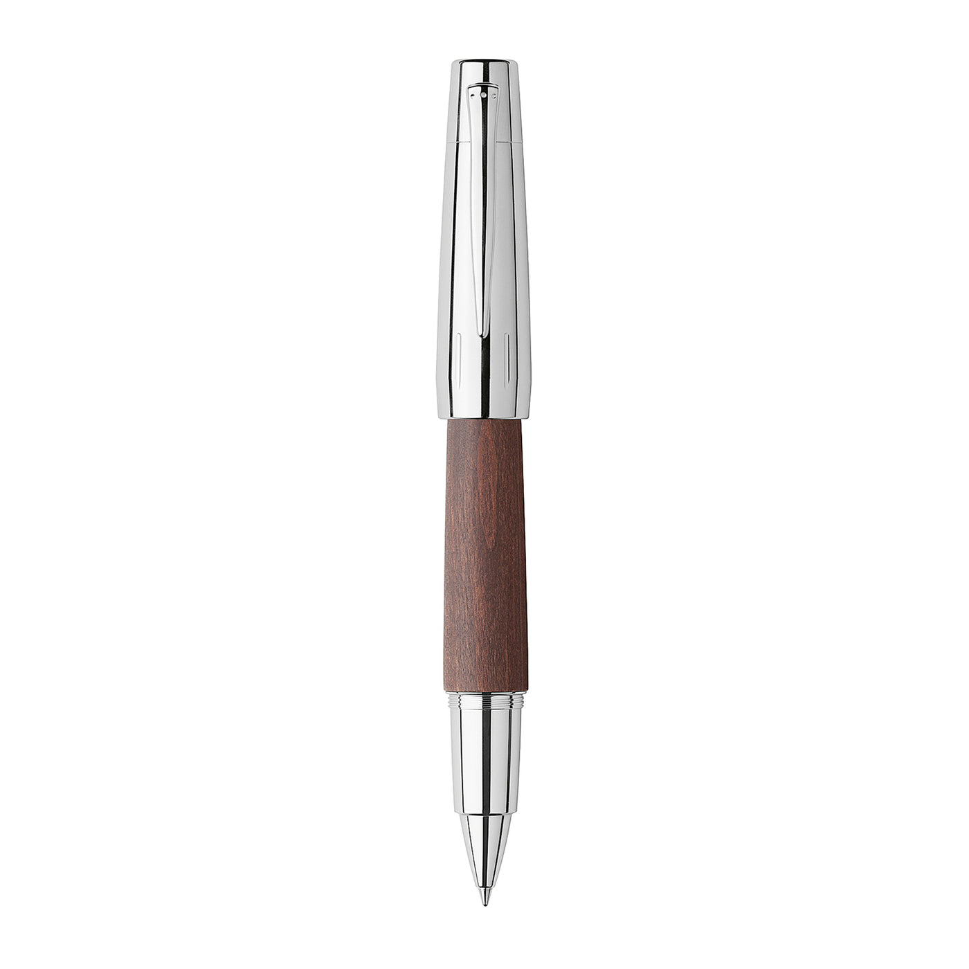 Faber-Castell E-motion Roller Ball Pen - Pearwood Dark Brown CT