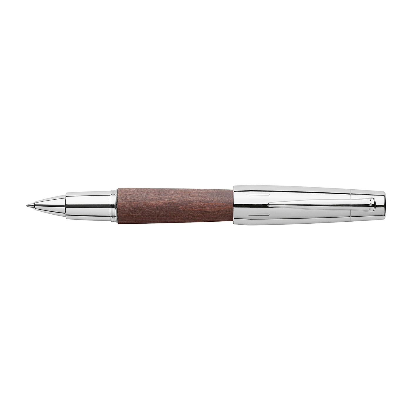 Faber-Castell E-motion Roller Ball Pen - Pearwood Dark Brown CT