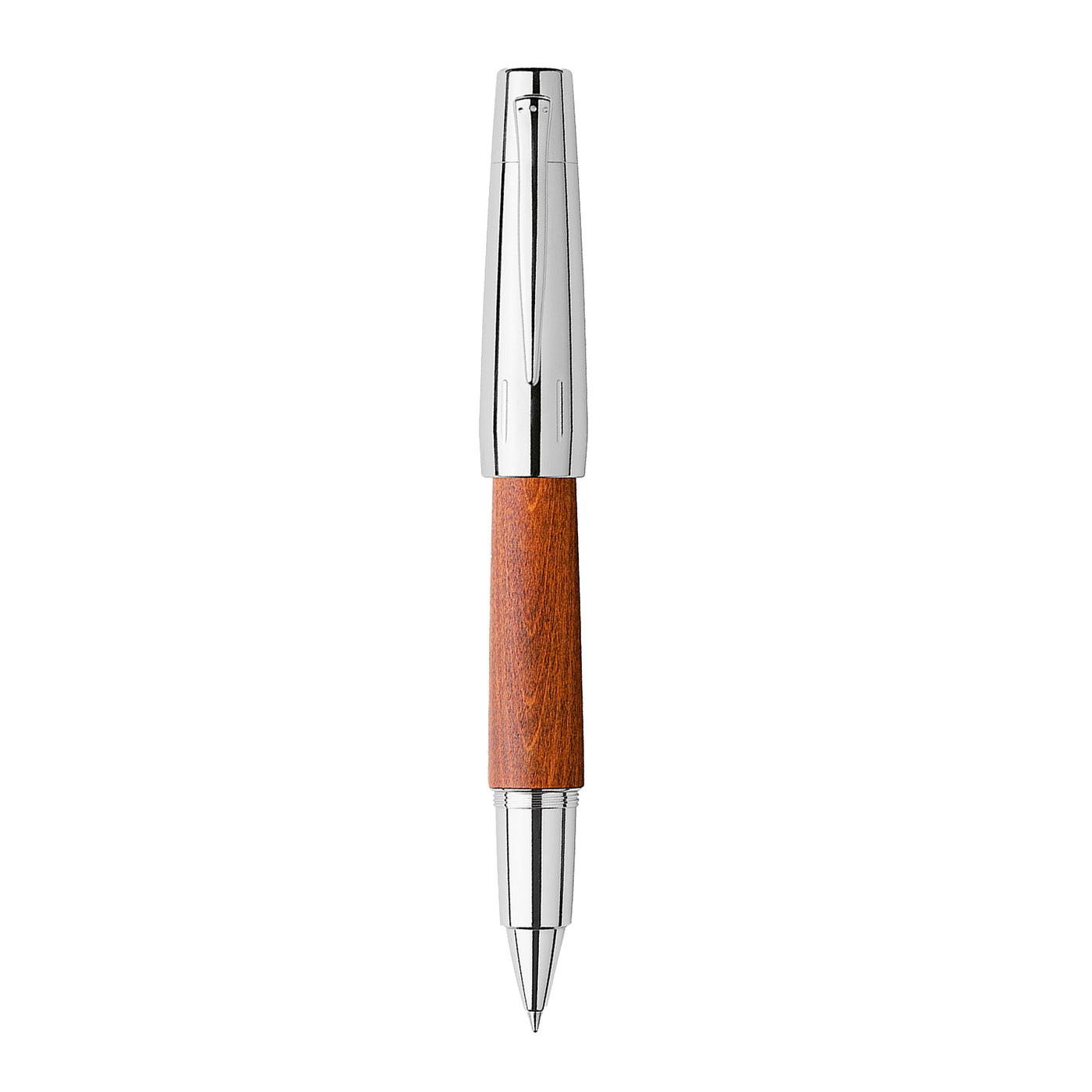 Faber-Castell E-motion Roller Ball Pen - Pearwood Reddish Brown CT