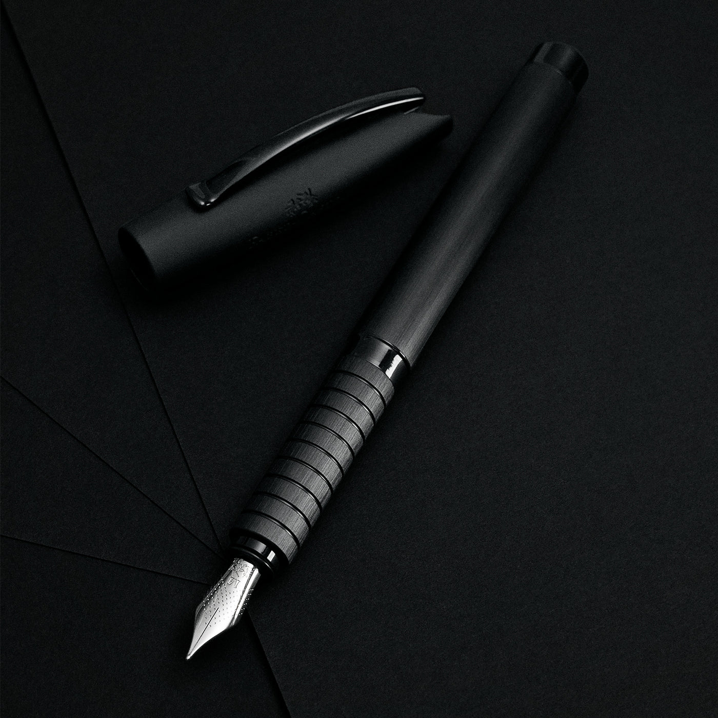Faber-Castell Essentio Fountain Pen - Aluminium Black RT