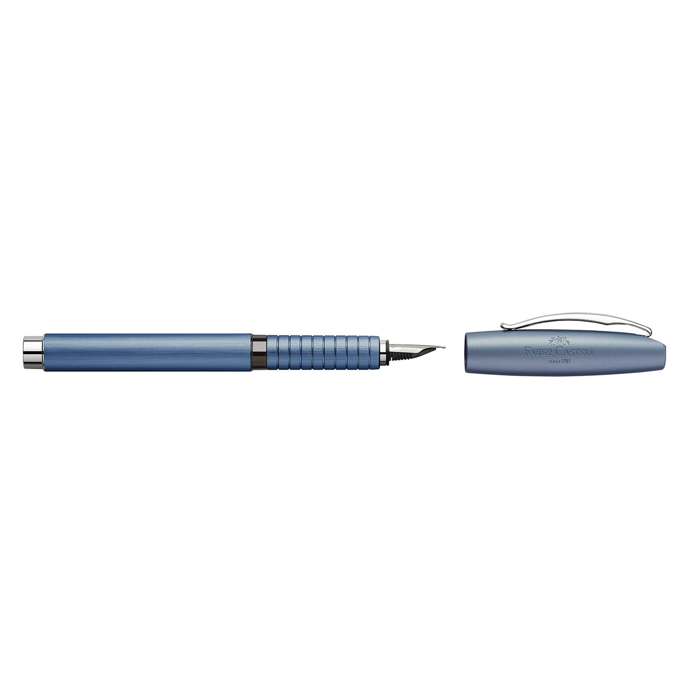 Faber-Castell Essentio Fountain Pen - Aluminium Blue CT