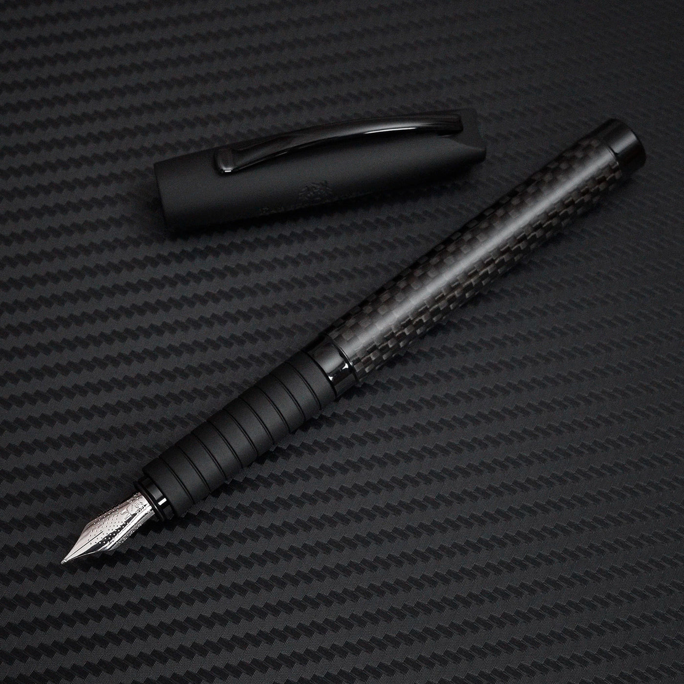 Faber-Castell Essentio Fountain Pen - Black Carbon PVD