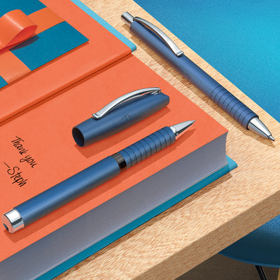 Faber-Castell Essentio Roller Ball Pen - Aluminium Blue CT