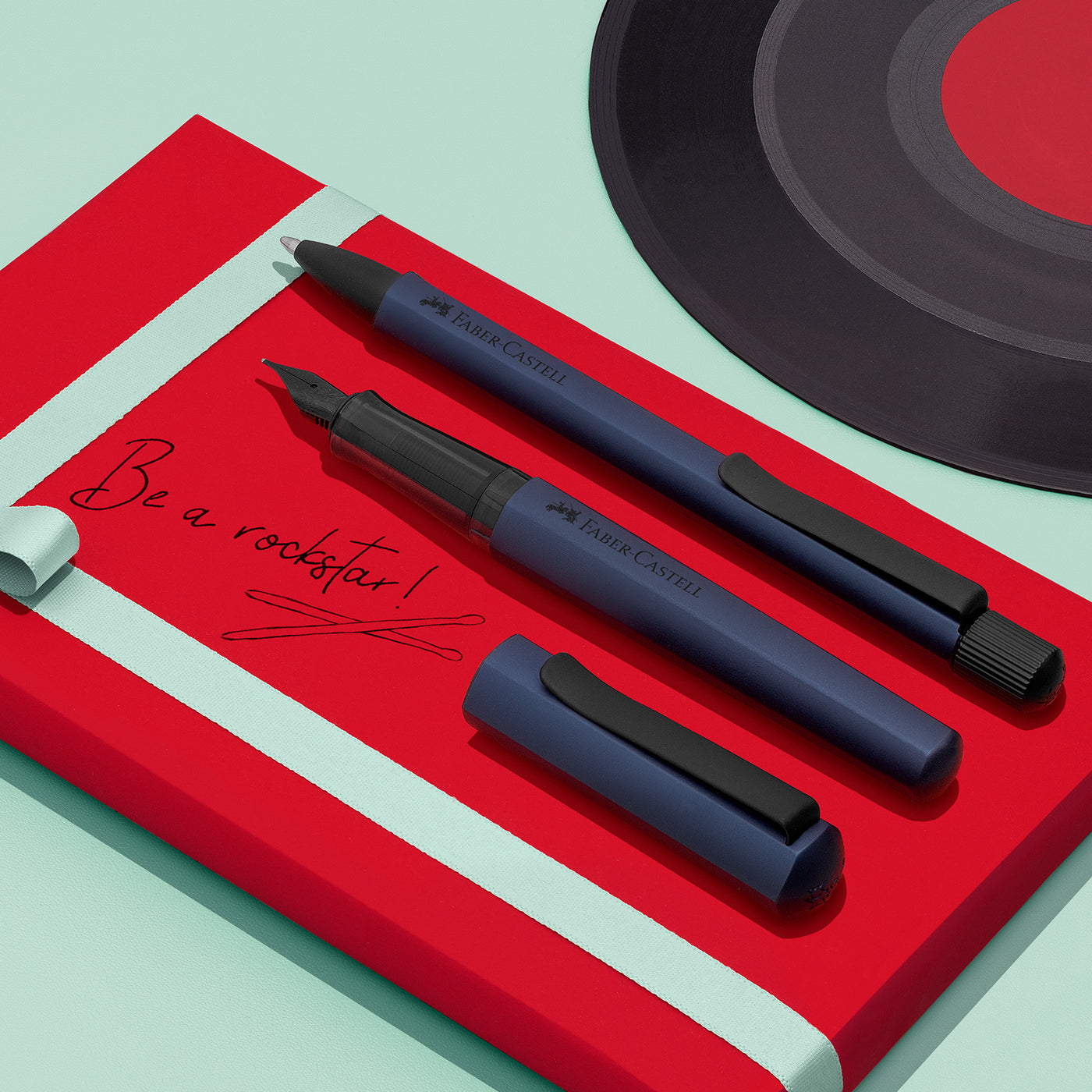 Faber-Castell Hexo Fountain Pen - Blue BT