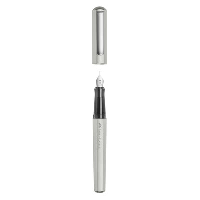 Faber-Castell Hexo Fountain Pen - Matte Silver CT