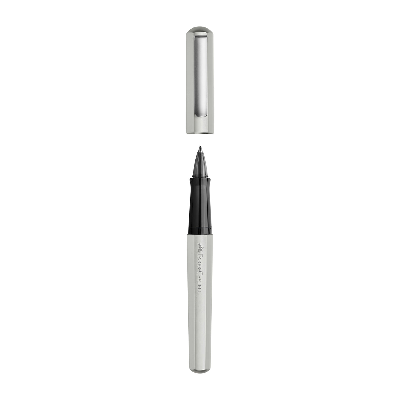 Faber-Castell Hexo Roller Ball Pen - Matte Silver CT