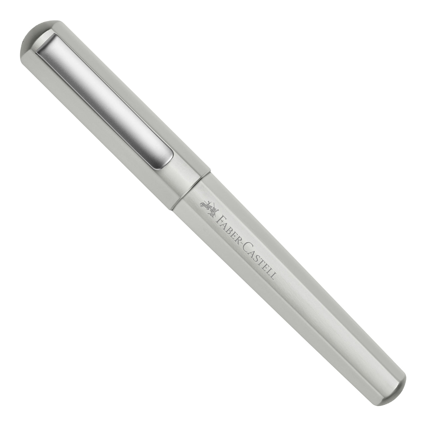 Faber-Castell Hexo Roller Ball Pen - Matte Silver CT