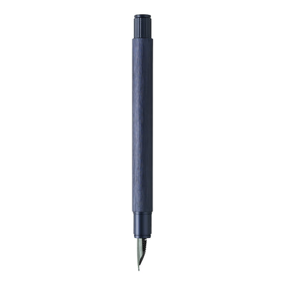 Faber-Castell Neo Slim Fountain Pen - Aluminium Dark Blue BT