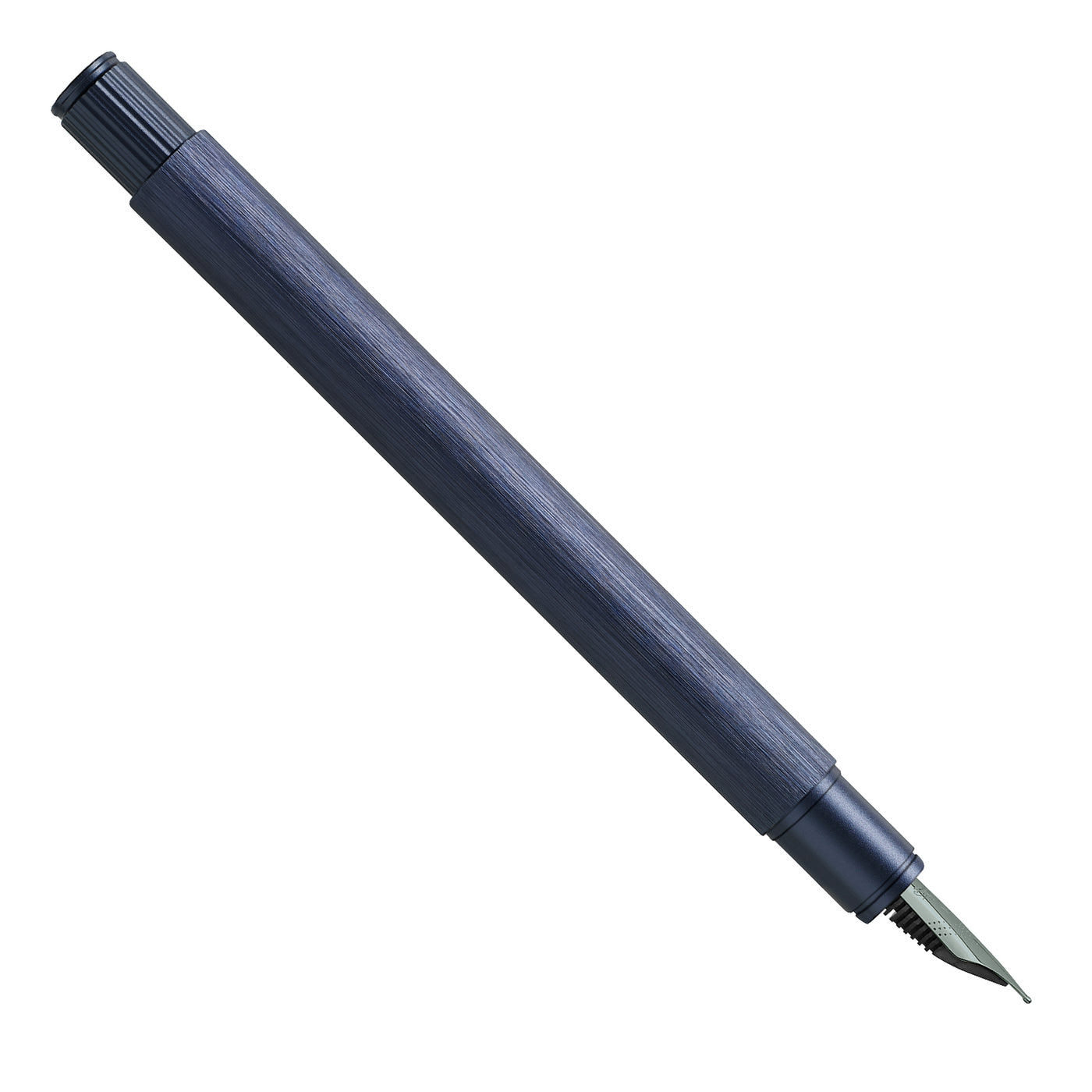 Faber-Castell Neo Slim Fountain Pen - Aluminium Dark Blue BT