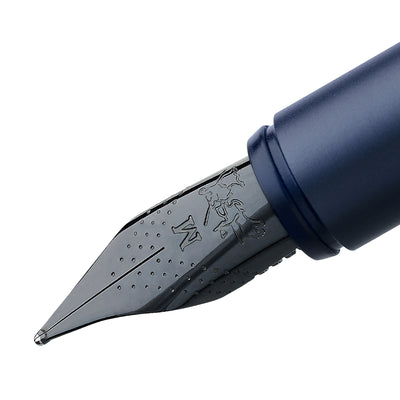 Faber-Castell Neo Slim Fountain Pen - Aluminium Dark Blue BT