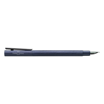 Faber-Castell Neo Slim Fountain Pen - Aluminium Dark Blue BT