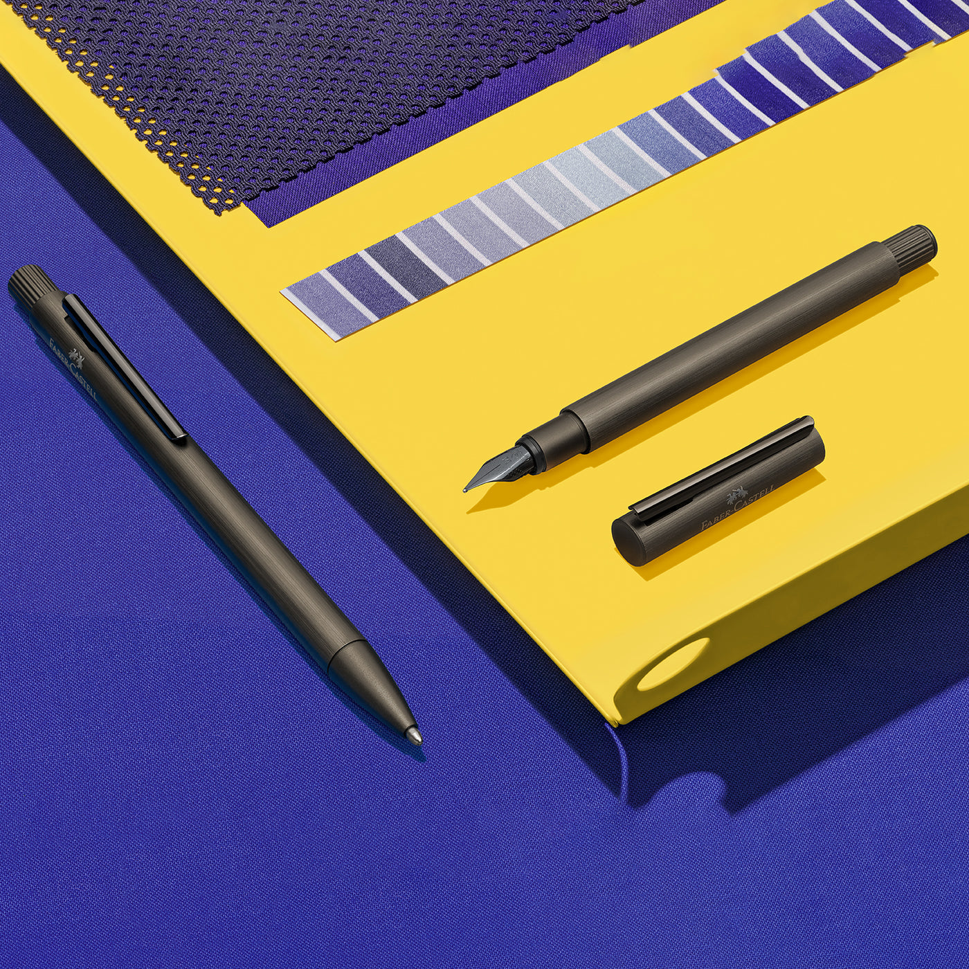 Faber-Castell Neo Slim Fountain Pen - Aluminium Gunmetal BT