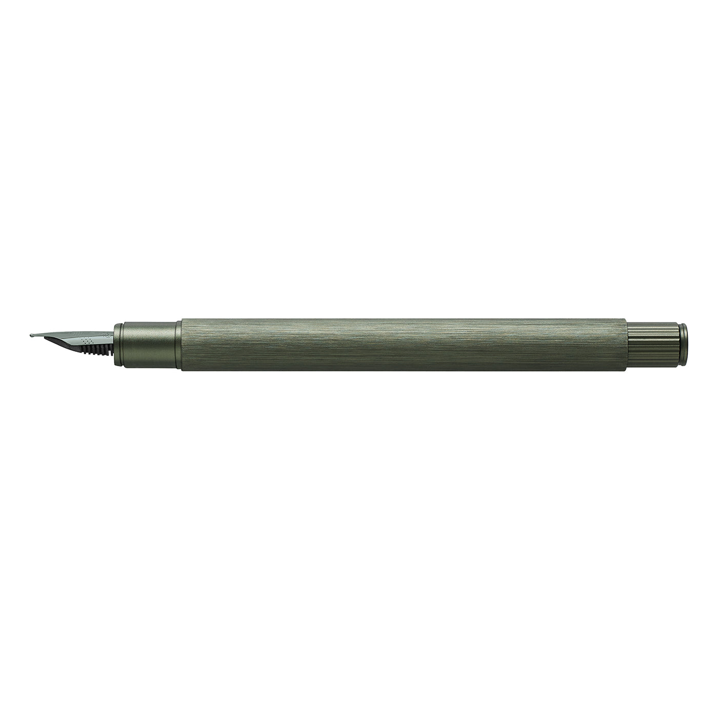 Faber-Castell Neo Slim Fountain Pen - Aluminium Olive Green BT